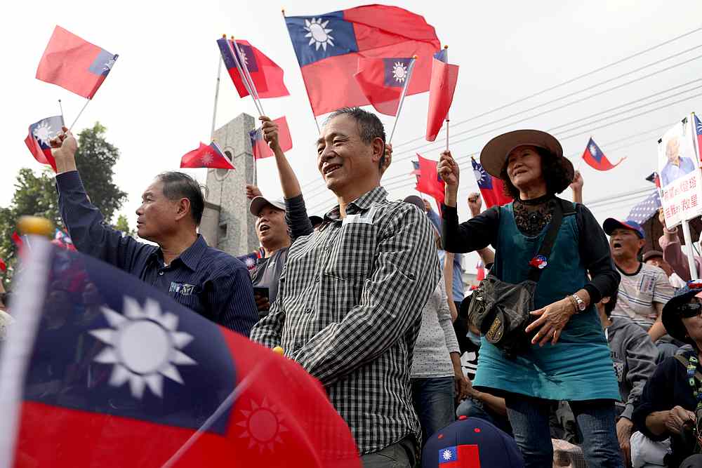 Supporters of Kuomintang party's presidential candidate Han Kuo-yu attend his election rally in Tainan, Taiwan January 4, 2019. u00e2u20acu201d Reuters pic