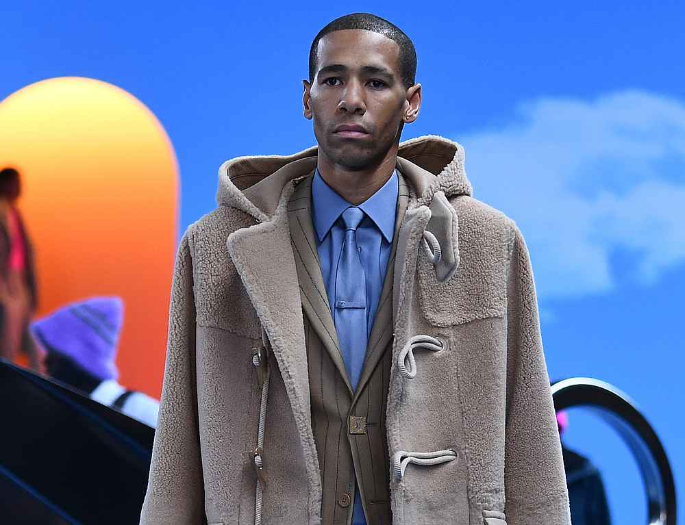 A model presents a creation by Louis Vuitton during the men's Fall/Winter 2020/2021 collection fashion show in Paris January 16, 2020. u00e2u20acu201d AFP pic