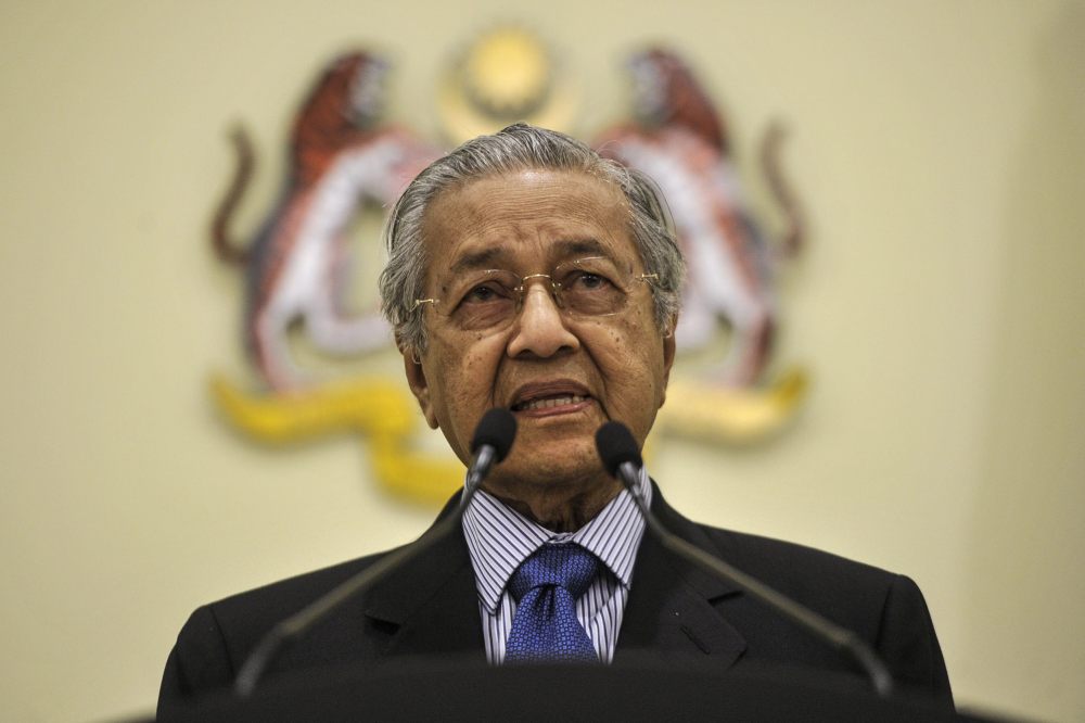 Prime Minister Tun Dr Mahathir Mohamad speaks during a press conference in Putrajaya January 29, 2020. u00e2u20acu2022 Picture by Shafwan Zaidon