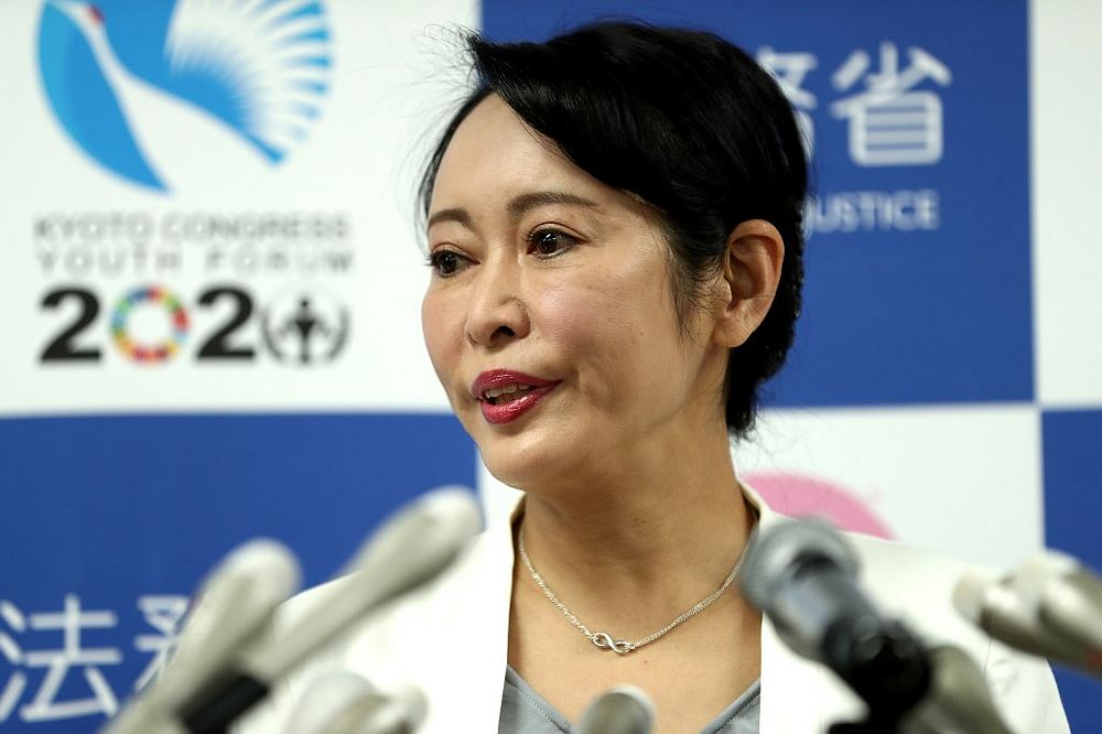 Japanu00e2u20acu2122s Justice Minister Masako Mori speaks during a press conference in Tokyo on January 6, 2020. u00e2u20acu201d AFP pic