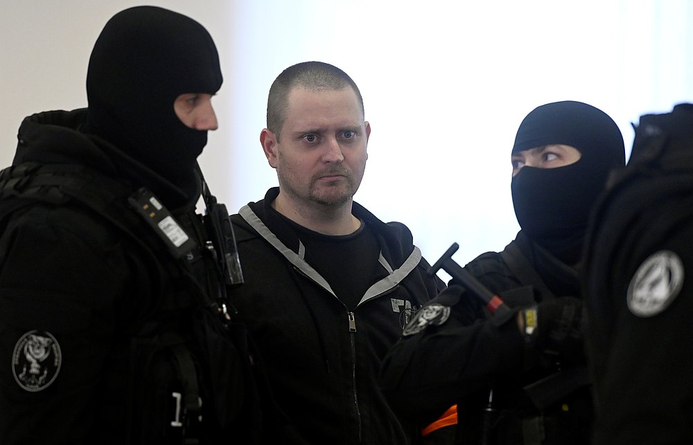 Miroslav Marcek stands inside the courtroom at a preliminary hearing in Pezinok, Slovakia December 19, 2019.u00e2u20acu201d Reuters pic