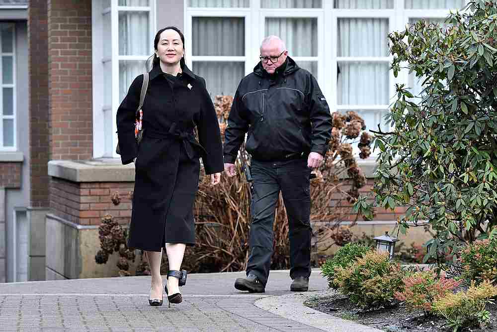 Huawei Chief Financial Officer Meng Wanzhou leaves her home to attend her extradition hearing at BC Supreme Court in Vancouver, Canada January 21, 2020. u00e2u20acu201d Reuters pic
