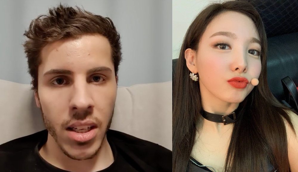 Nayeonu00e2u20acu2122s label placed her under police protection after an unsettling run-in with the stalker took place on a flight. u00e2u20acu201d Picture from YouTube/Josh1994 and Instagram/twicetagram