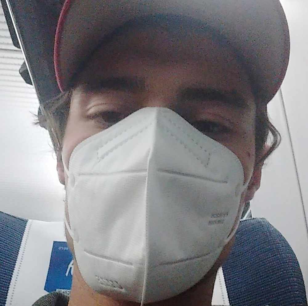 Nicholas Schneider, 21, student at Wuhan University in Wuhan January 29, 2020. u00e2u20acu201d Picture courtesy of Nicholas Schneider via Reuters