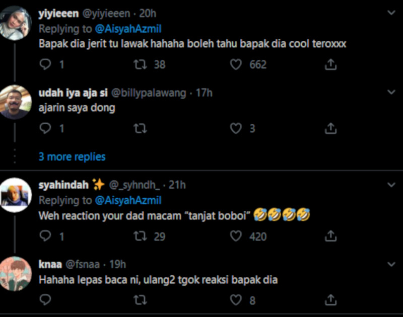 More reactions from the internet. — Screenshot via Twitter/@AisyahAzmil