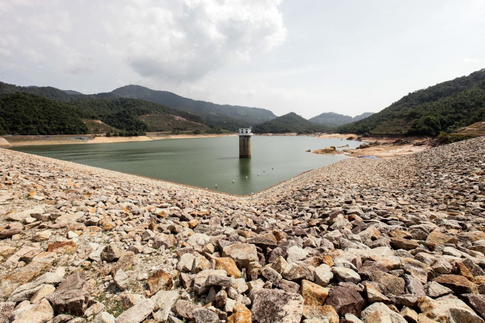 Water drop to critical levels at the Teluk Bahang Dam in Tanjung Bungah, Penang January 15, 2020. u00e2u20acu201d Picture by Sayuti Zainudin