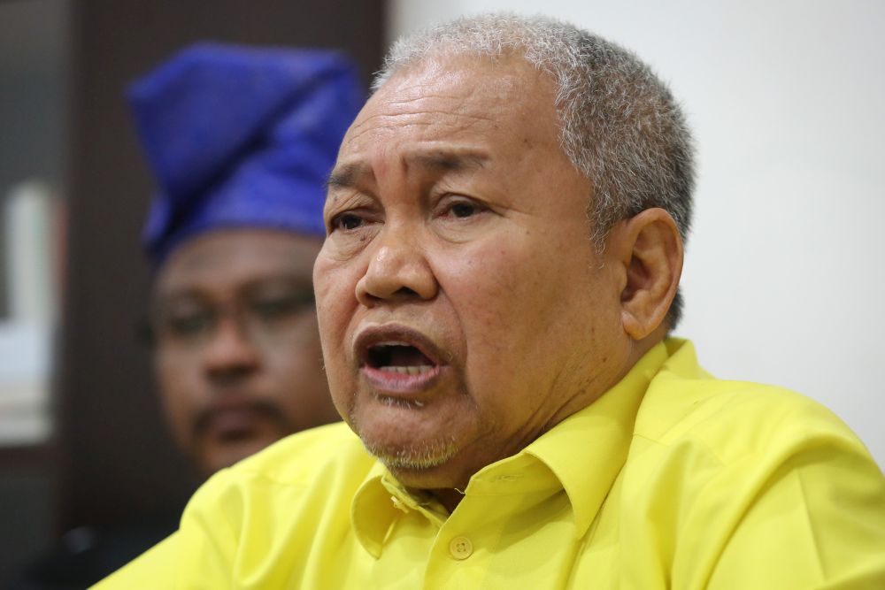 Putra president Datuk Ibrahim Ali speaks during a press conference at the partyu00e2u20acu2122s headquarters in Kuala Lumpur January 22, 2020. u00e2u20acu201d Picture by Yusot Mat Isa