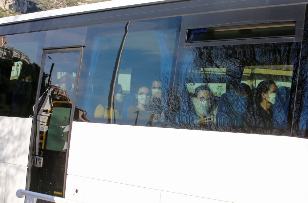 French citizens arrive at the accommodation where they will be quarantined as preventive measure in light of the coronavirus outbreak in China, after their evacuation from Wuhan area, in Carry le Rouet January 31, 2020. u00e2u20acu201d Reuters pic