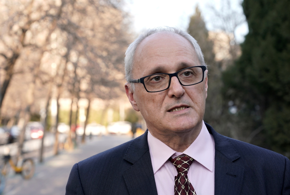 Gauden Galea, the World Health Organisation (WHO) representative in China, speaks during an interview in Beijing January 23, 2020. u00e2u20acu201d Reuters pic