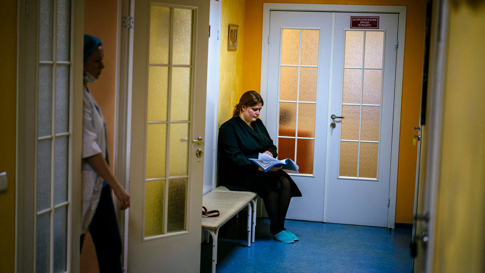 Valeriya Pashko, 23, who is set to have her second round of in-vitro fertilisation (IVF) after the first failed, meets with specialists as part of fertility treatment at a perinatal centre in the town of Balashikha on December 13, 2019. u00e2u20acu201d AFP pic 