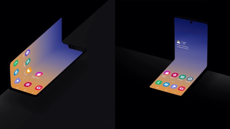 This past autumn, Samsung unveiled an all-new form factor for a smartphone featuring a foldable screen. u00e2u20acu2022 Picture courtesy of Samsung via AFP