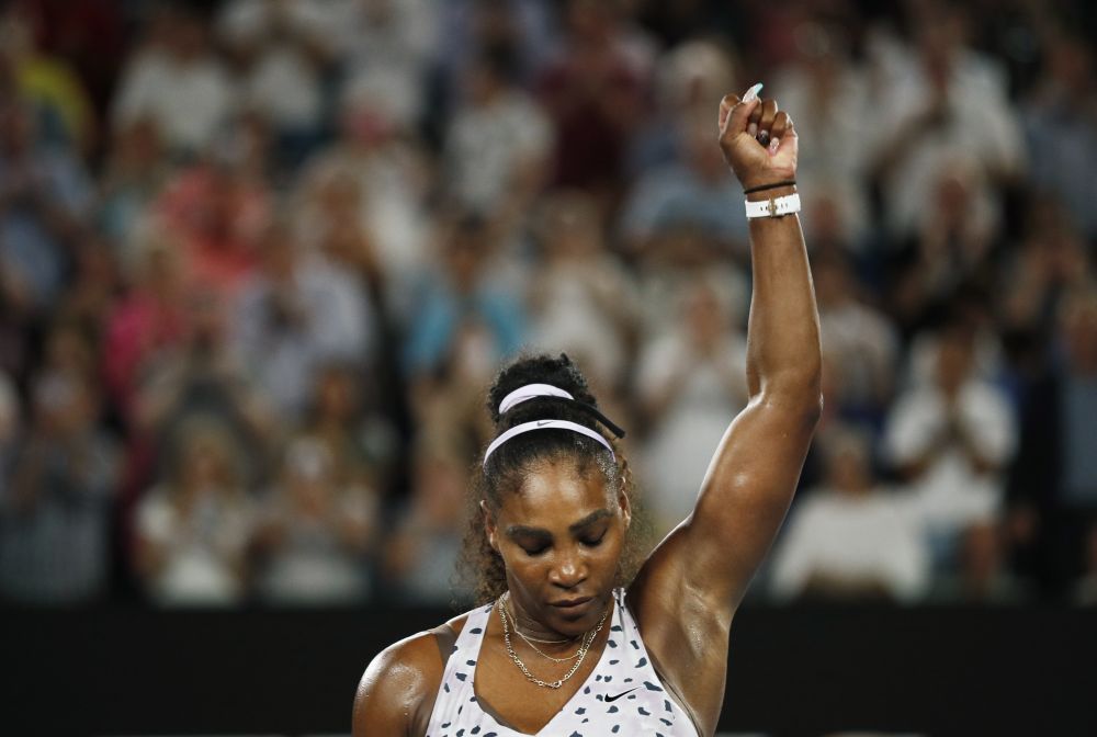 Serena Williams of the US celebrates after the match against Slovenia's Tamara Zidansek. u00e2u20acu201d Reuters pic