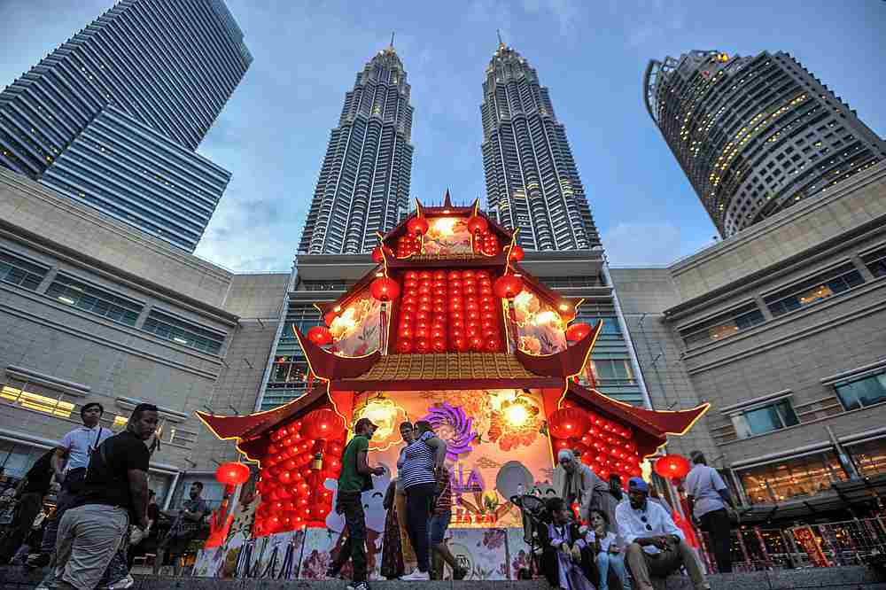 The Esplanade pagoda stands at an impressive 70-feet high. — Picture by Shafwan Zaidon 