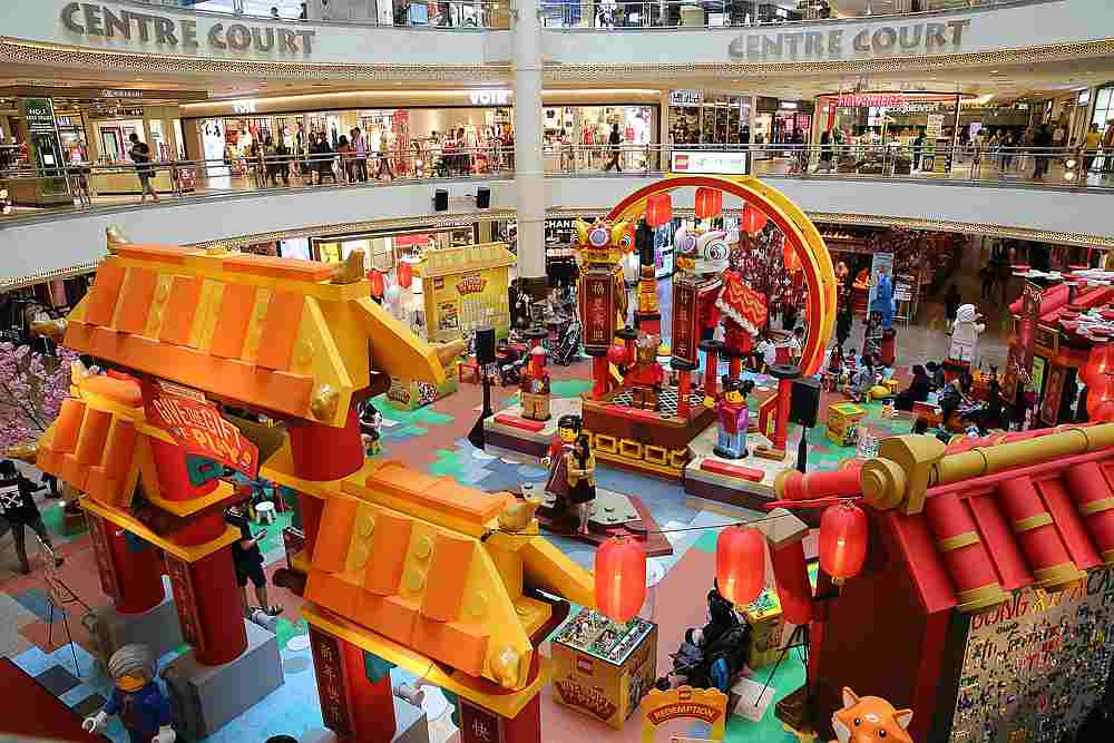 It’s everyone’s favourite Lego, only upsized. — Picture by Yusof Mat Isa