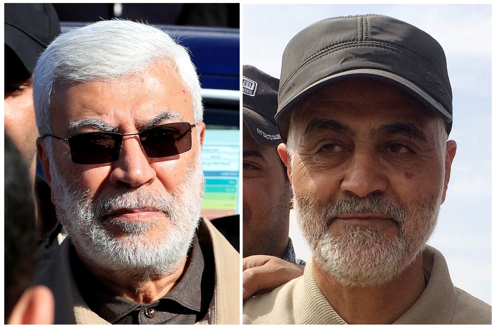 Combination of file photos showing (left) Abu Mahdi al-Muhandis, a commander in the Popular Mobilization Forces and (right) Iranian Revolutionary Guard Commander Qassem Soleimani. u00e2u20acu201d Reuters pic