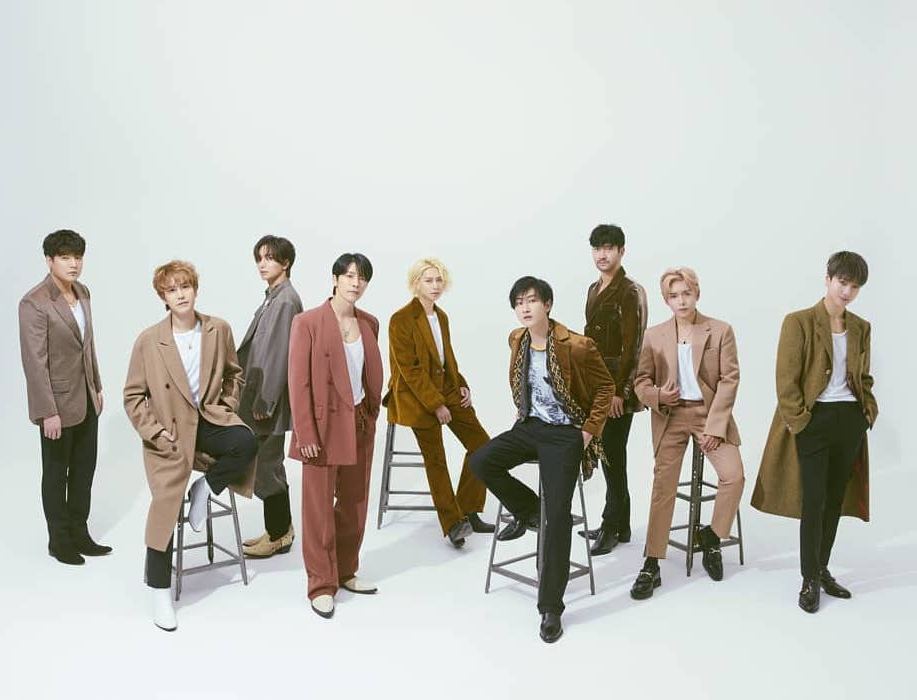 Super Junior currently has nine active members including (from left) Shindong, Kyuhyun, Leeteuk, Donghae, Heechul, Eunhyuk, Siwon, Ryeowook, and Yesung. u00e2u20acu201d Picture from Instagram/superjunior