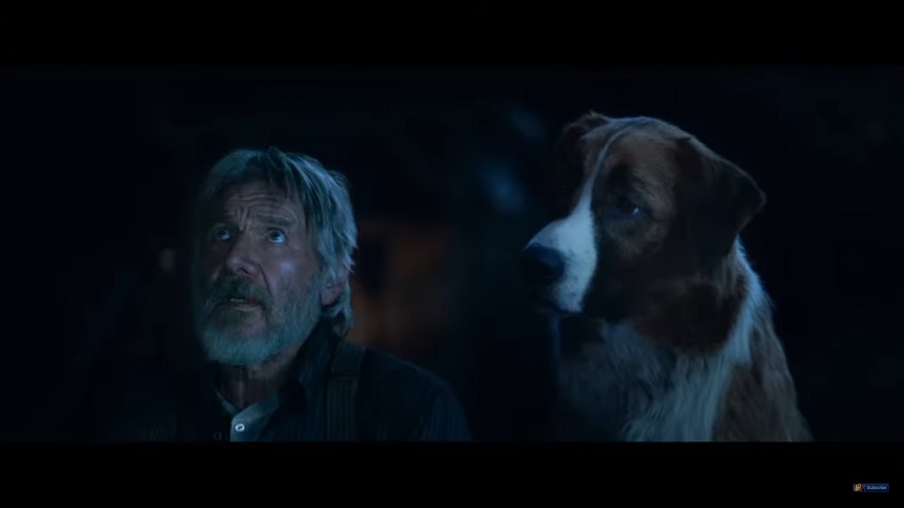 A screengrab from u00e2u20acu02dcThe Call of the Wildu00e2u20acu2122 that stars Harrison Ford, Dan Stevens, Omar Sy and Karen Gillan among others.