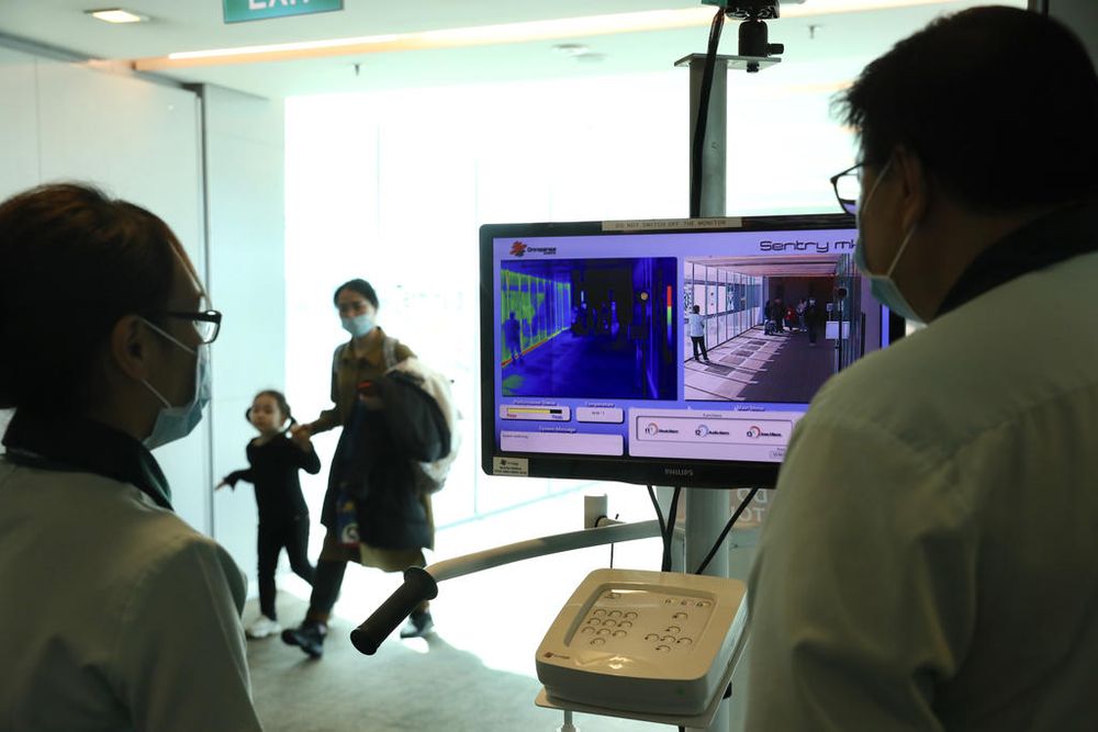 Temperature screening will be conducted for passengers on all incoming flights, and not just those arriving from China and other affected countries. u00e2u20acu201d TODAY file pic