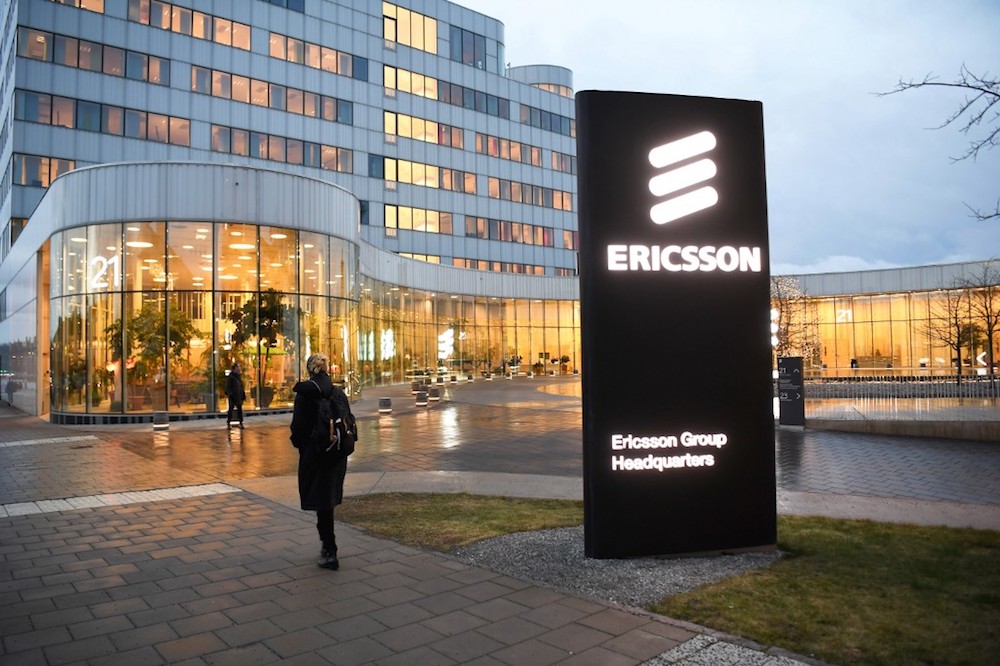 A woman walks past the Ericsson headquarters in Stockholm, Sweden January 24, 2020. u00e2u20acu201d AFP pic