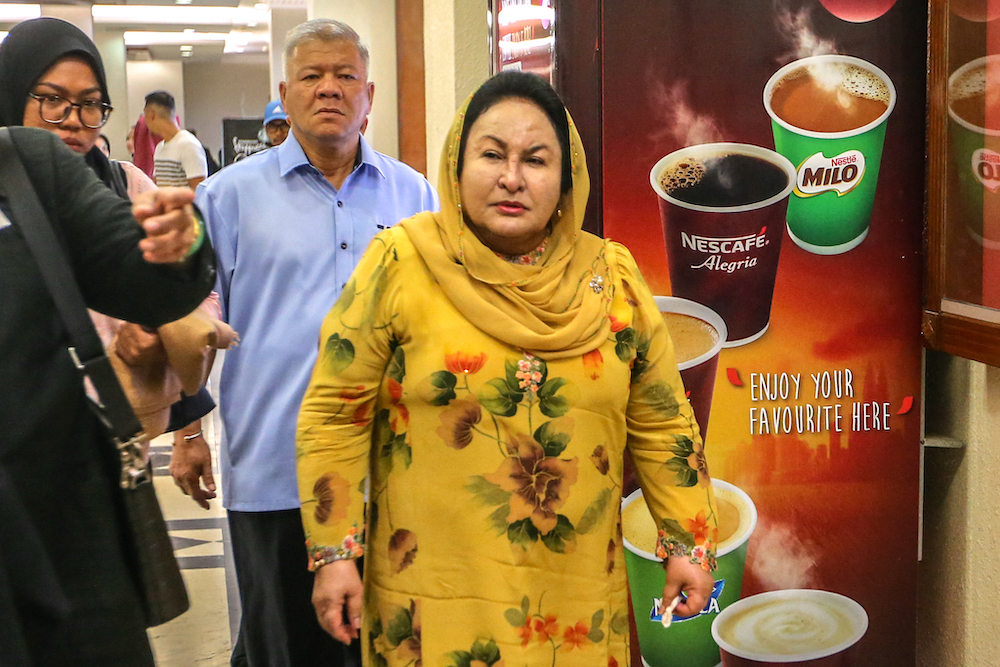 Datin Seri Rosmah Mansor arrives at the Kuala Lumpur High Court February 10, 2020. u00e2u20acu201d Picture by Firdaus Latif 