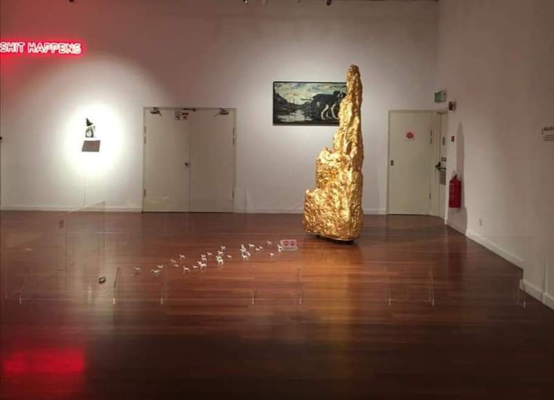 Art installation from artist Ahmad Fuad Osman’s solo exhibition after its removal. — Picture courtesy of Facebook/Ahmad Fuad Osman
