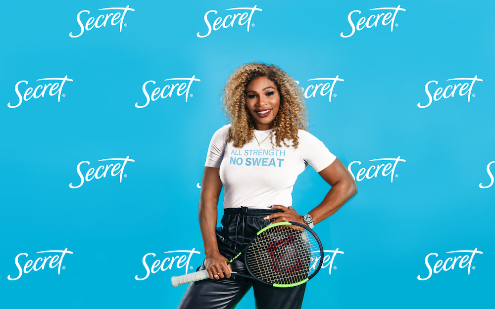 Secret Deodorant announces partnership with Serena Williams. u00e2u20acu201d Picture courtesy of Secret Deodorant