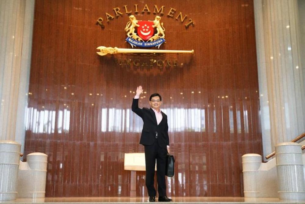 Deputy Prime Minister Heng Swee Keat before delivering his Budget in Parliament in 2019. This year, analysts are expecting a strong relief package to help Singaporeans hit by the Covid-19 outbreak. u00e2u20acu201d TODAY pic