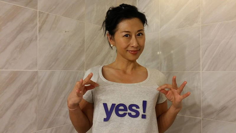 Hong Kong entertainer Sally Yeh shares that she recycles her face masks in view of the current Covid-19 outbreak to avoid wastage. u00e2u20acu201d Photo via Facebook/ yehsally