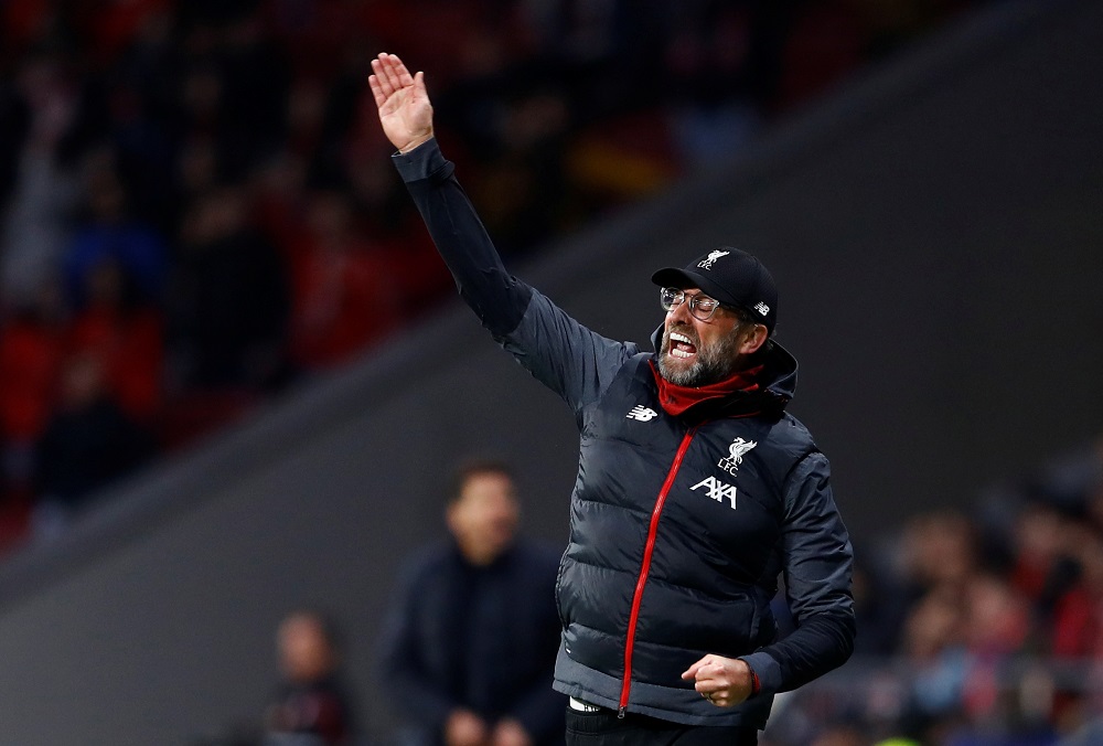 Liverpool manager Juergen Klopp reacts during the match against Atletico Madrid at the Wanda Metropolitano stadium in Madrid February 18, 2020. u00e2u20acu201d Reuters pic