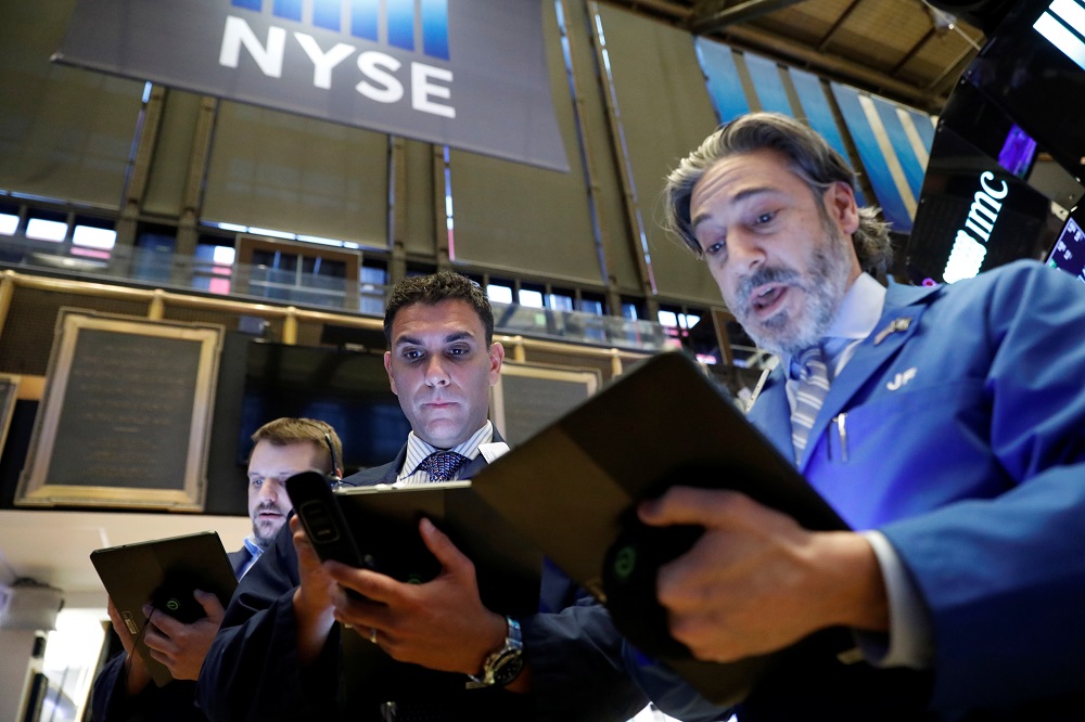 Traders work on the floor of the New York Stock Exchange February 20, 2020. u00e2u20acu201d Reuters pic 