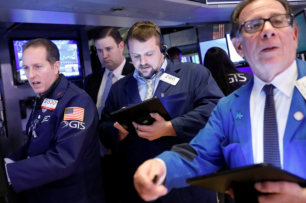 Traders work on the floor of the New York Stock Exchange February 20, 2020. u00e2u20acu201d Reuters pic 