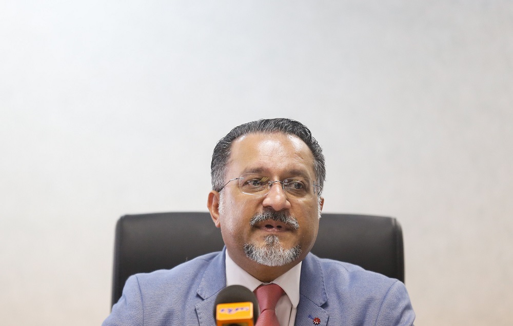 Penang State Exco Jagdeep Singh Deo speaks during a press conference the Komtar building in George Town February 3, 2020. u00e2u20acu201d Picture by Sayuti Zainudin