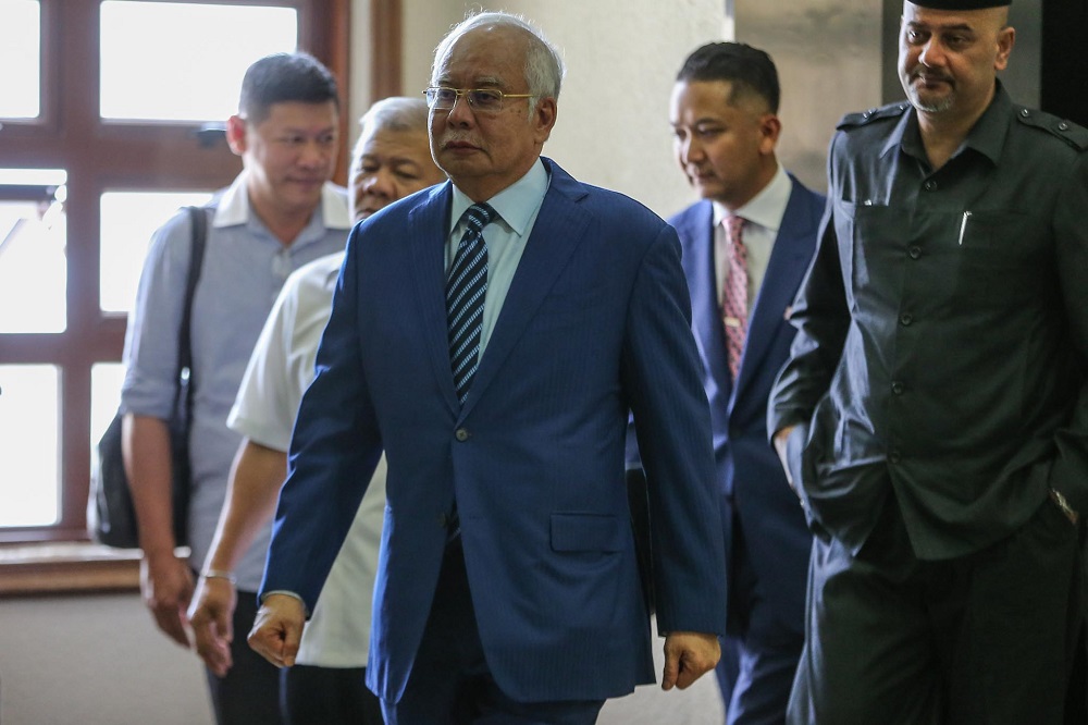 Former prime minister Datuk Seri Najib Razak at the Kuala Lumpur Court Complex February 4, 2020. u00e2u20acu201d Picture by Hari Anggara