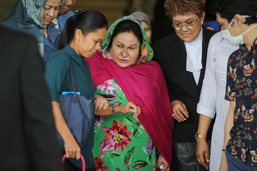 Datin Seri Rosmah Mansor leaves the Kuala Lumpur Court Complex February 5, 2020. u00e2u20acu201d Picture by Yusof Mat Isa
