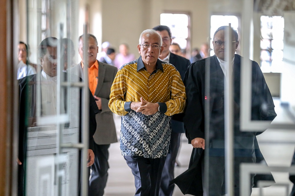 Datuk Seri Mahdzir Khalid arrives at the Kuala Lumpur High Court February 10, 2020. — Picture by Firdaus Latif