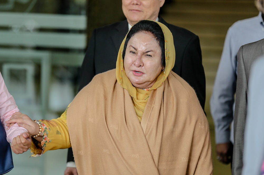 Datin Seri Rosmah Mansor at the Kuala Lumpur High Court February 10, 2020. — Picture by Firdaus Latif 