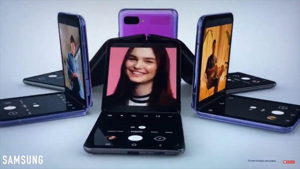 Samsung debuted the Z Flip in a commercial that played during the Oscars. u00e2u20acu201d Picture courtesy of Google / Samsung 