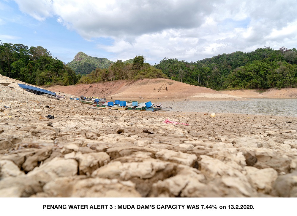 PBAPP CEO Datuk Jaseni Maidinsa said Muda Damu00e2u20acu2122s capacity is at a critical level of only 7.44 per cent as of yesterday and it can no longer support Sungai Muda during the current dry season. u00e2u20acu201d Picture courtesy of Penang Water Supply Corporation