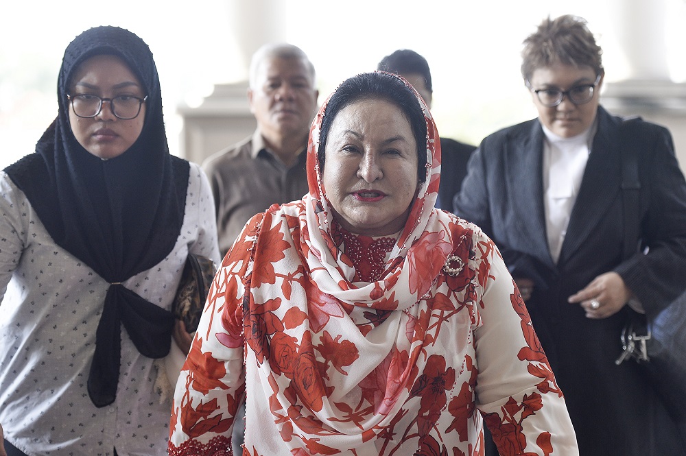 Datin Seri Rosmah Mansor arrive at Kuala Lumpur High Court February 17, 2020. u00e2u20acu201d Picture by Miera Zulyana