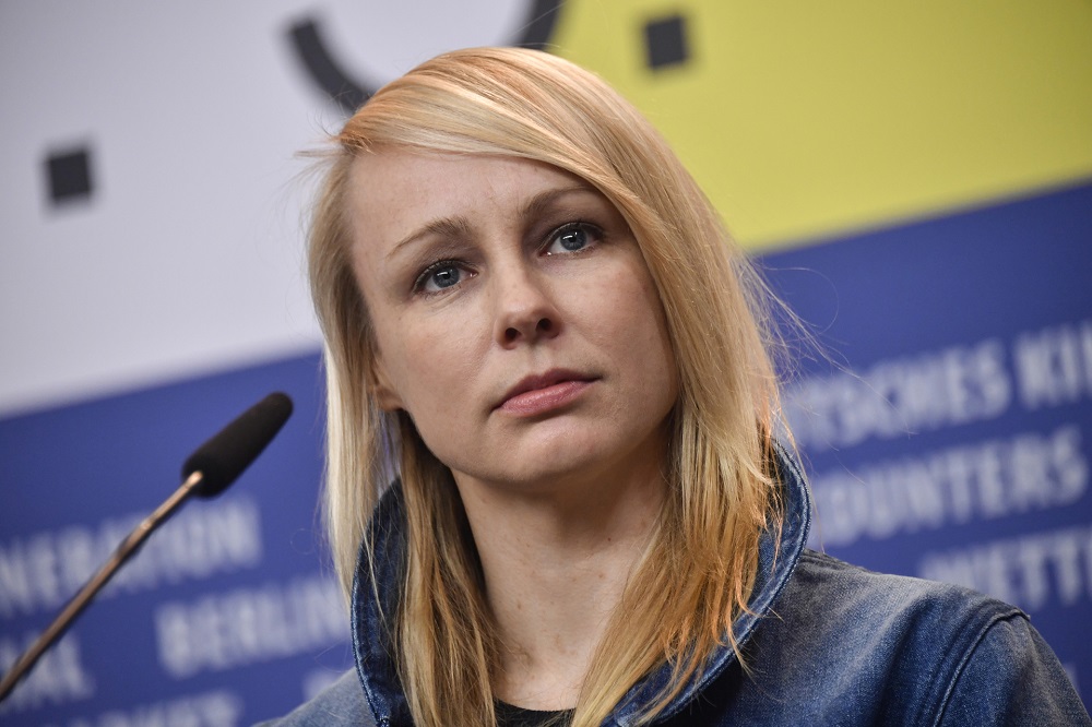 Australian director Kitty Green at a press conference for the film u00e2u20acu02dcThe Assistantu00e2u20acu2122 screened in the Panorama category. u00e2u20acu201d AFP pic