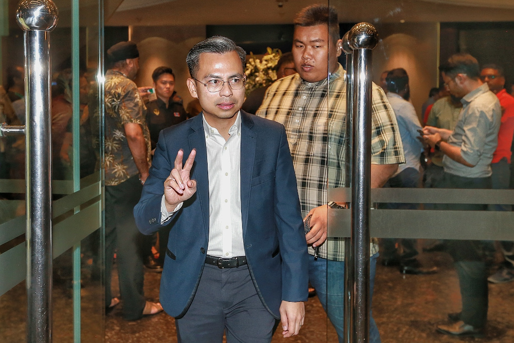 Fahmi Fadzil leaves Eastin Hotel after meeting with PH presidential council in Petaling Jaya Petaling Jaya February 27, 2020. u00e2u20acu201d Picture by Ahmad Zamzahuri