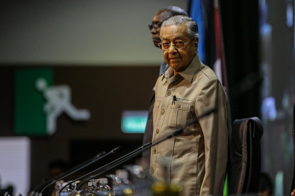 Interim Prime Minister Tun Dr Mahathir Mohamed attends the International Conference on the Question of Palestine in Kuala Lumpur February 28, 2020. u00e2u20acu201d Picture by Hari Anggara