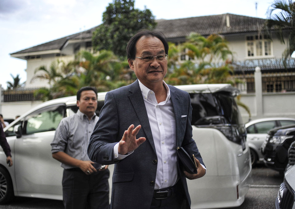 Selangau MP Baru Bian arrives at Tan Sri Muyhiddin Yassinu00e2u20acu2122s house in Bukit Damansara, Kuala Lumpur February 28, 2020. u00e2u20acu201d Picture by Shafwan Zaidon