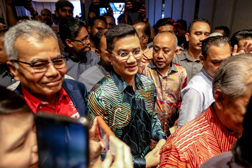 Datuk Seri Azmin Ali is pictured at Sheraton Hotel February 23, 2020. u00e2u20acu201d Picture by Firdaus Latif