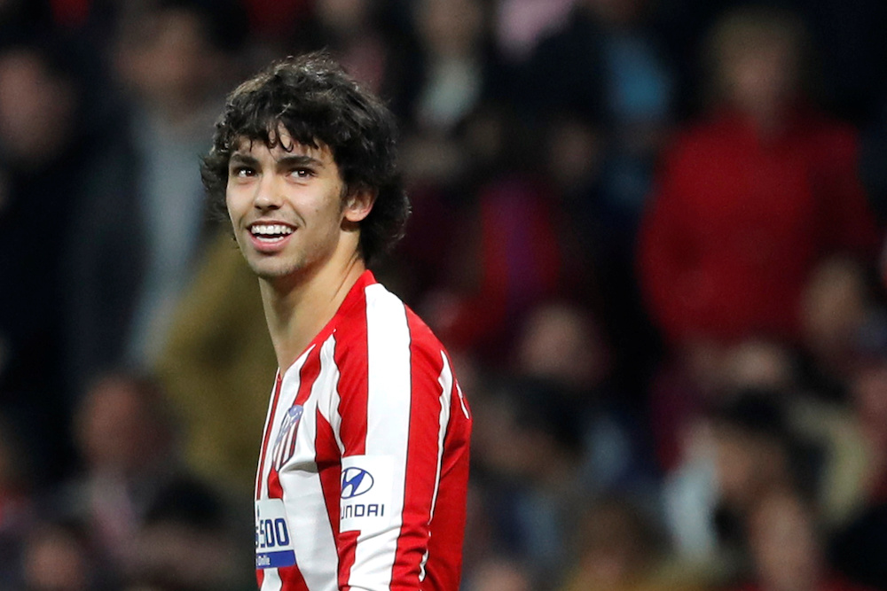 Atletico Madrid's Joao Felix celebrates scoring their third goal, February 23, 2020. u00e2u20acu201d Reuters pic 