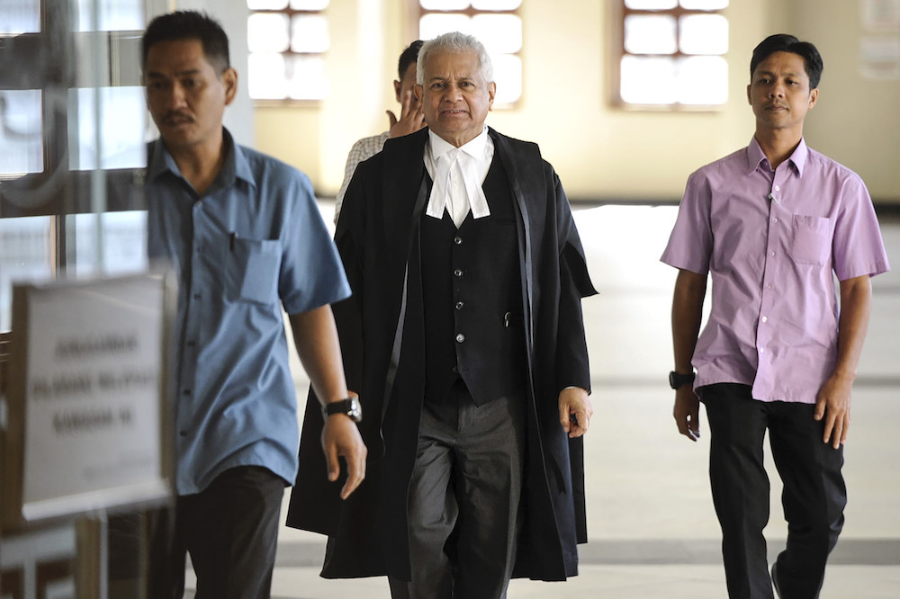 Attorney General Tan Sri Tommy Thomas is pictured at the Kuala Lumpur Court Complex, February 24, 2020. u00e2u20acu2022 Picture by Shafwan Zaidon