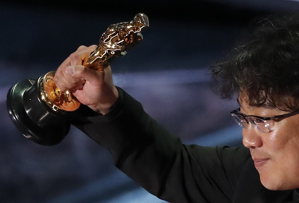 Director Bong Joon Ho wins the Oscar for Best International Feature Film for u00e2u20acu02dcParasiteu00e2u20acu2122 of South Korea at the 92nd Academy Awards in Hollywood, Los Angeles, California February 9, 2020. u00e2u20acu201d Reuters pic