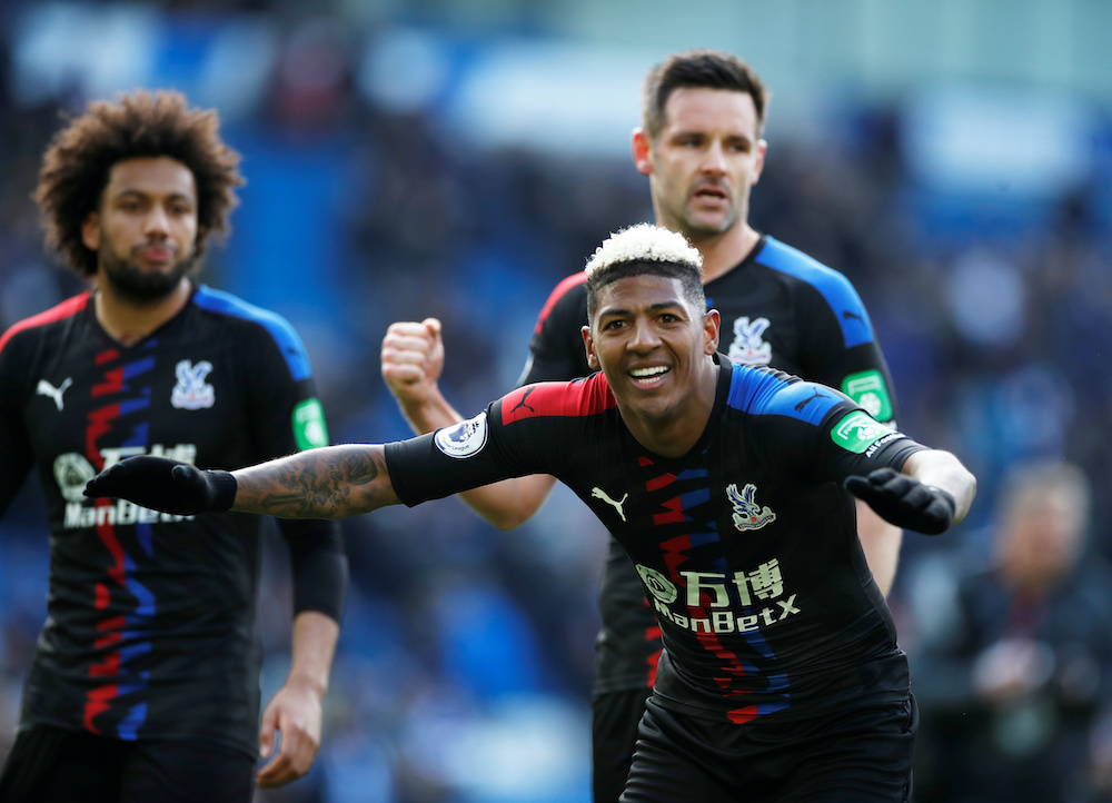Crystal Palaceu00e2u20acu2122s Patrick van Aanholt and teammates celebrate after the match against Brighton & Hove Albion at the American Express Community Stadium in Brighton, January 29, 2020. u00e2u20acu201d Reuters picnn