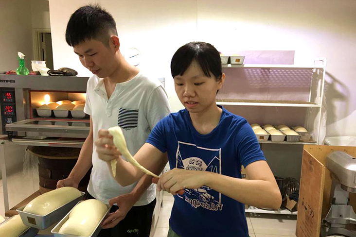 Baking is a team effort.