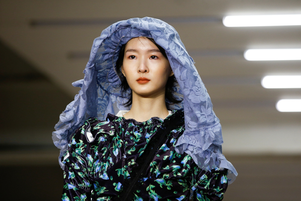 A model in a Yuhan Wang creation at London Fashion Week in London, Britain, February 14, 2020. — Reuters pic 